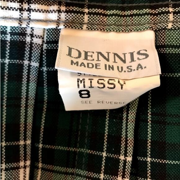 Dennis Plaid and Pleated School Uniform Skirt size Missy 8 - Picture 4 of 6